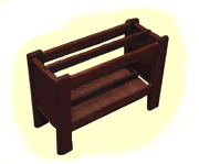 The magazine rack