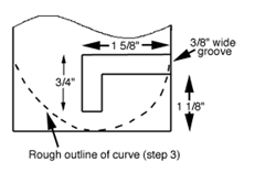 [slot position with measurements]