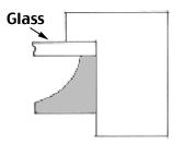 Cross profile of inner and outer frame together